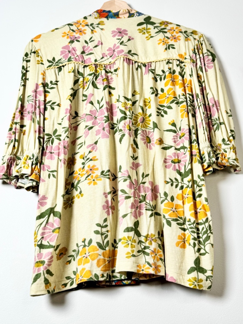 Bl-nk London Stephanie Multi Color Floral Pattern Top Sz Medium - Picture 10 of 12